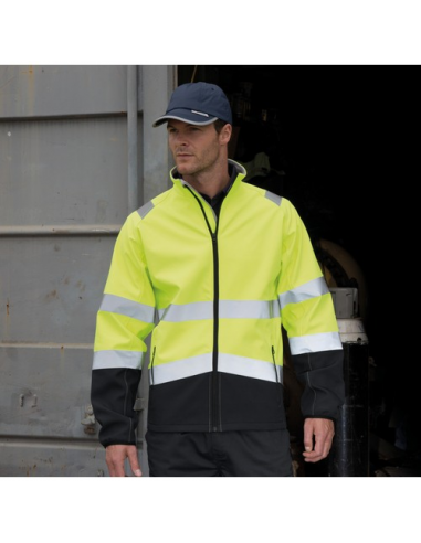 Giacca softshell alta visibilita'