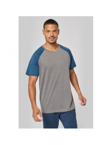 T-shirt Triblend sport bicolore manica corta