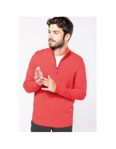 Maglione uomo mezza zip