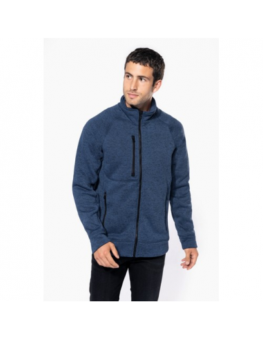 Giacca screziata uomo full zip