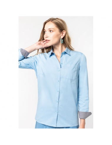 Camicia donna Nevada in cotone manica lunga