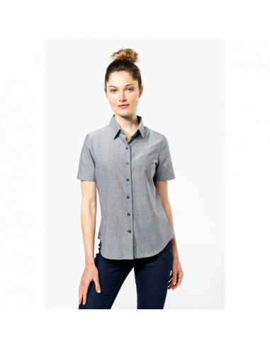 Camicia Oxford donna manica corta