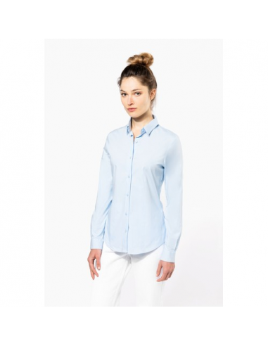 Camicia donna elasticizzata manica lunga