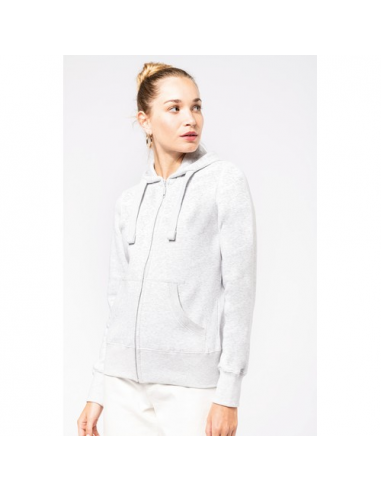 Felpa donna con cappuccio full zip