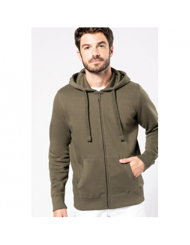 Felpa uomo con cappuccio full zip