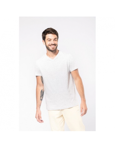 T-shirt uomo manica corta scollo a V