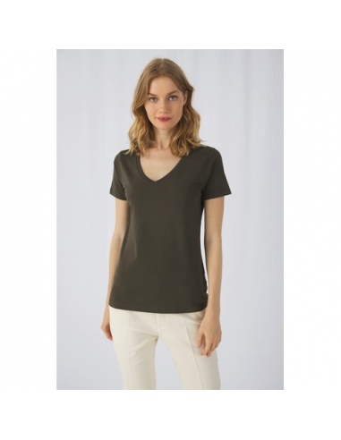 T-shirt Inspire in cotone BIO scollo a V donna