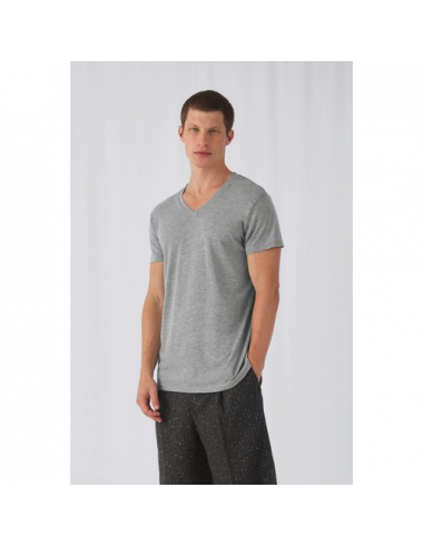 T-shirt uomo Triblend scollo a V