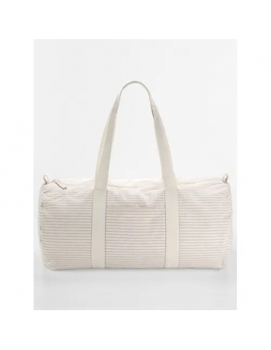 Striped Organic Cotton Barrel Bag