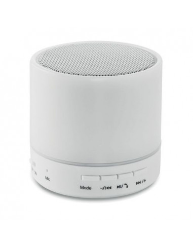 Speaker wireless con LED ROUND WHITE