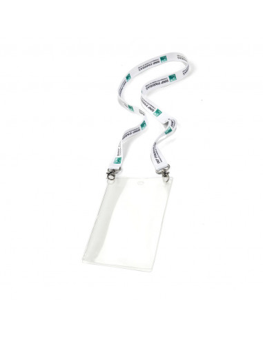 Lanyard con doppio moschettone