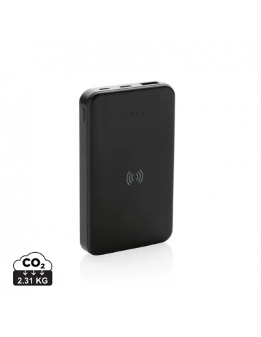 Powerbank wireless 5W da 5.000 mAh in plastica riciclata RCS