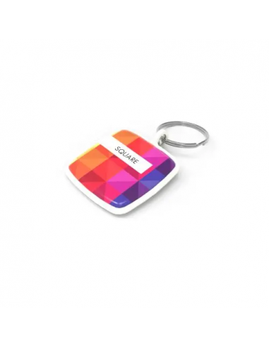 Key Ring Square White