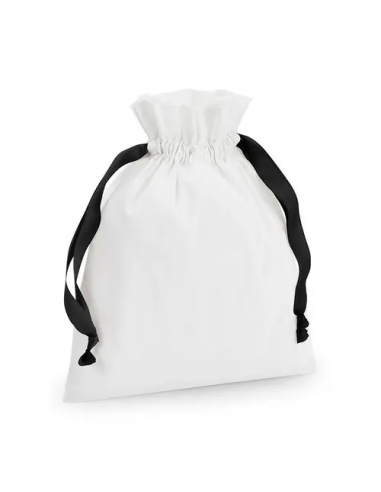 Cotton Gift Bag With Ribbon Drawstring