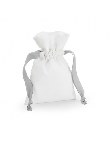 Cotton Gift Bag With Ribbon Drawstring