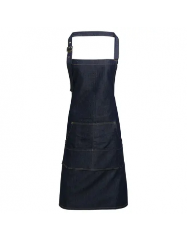 Jeans Stitch Denim Bib Apron