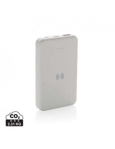 Powerbank wireless 5W da 5.000 mAh in plastica riciclata RCS