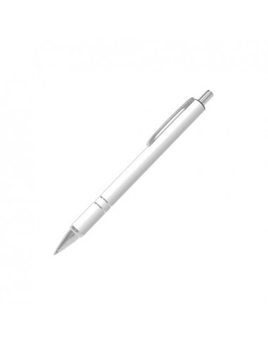 Pen Alu White (Blue ink)