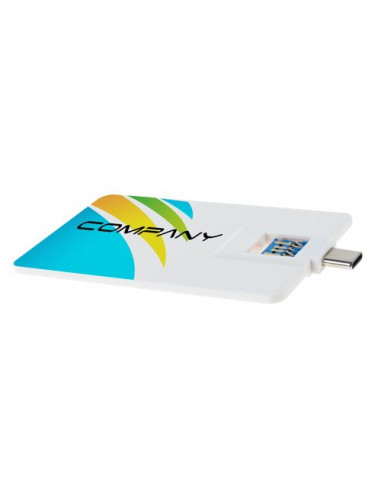 USB Stick Credit Card 3.0 Type-C, 64 GB Premium