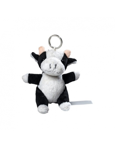 plush cow with keychain