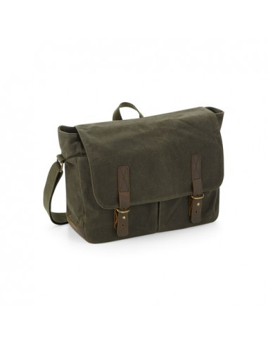 Heritage Waxed Canvas Messenger