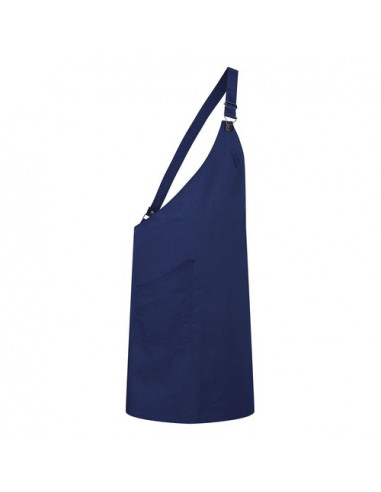 Asymmetrical Bib Apron with Pocket