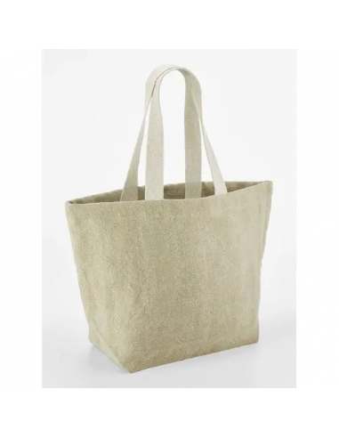 Soft Washed Jute Beach Bag