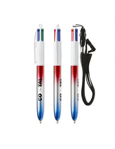 BIC® 4 Colours® Flags Collection + lanyard