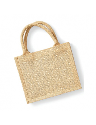 Shimmer Jute Mini Gift Bag