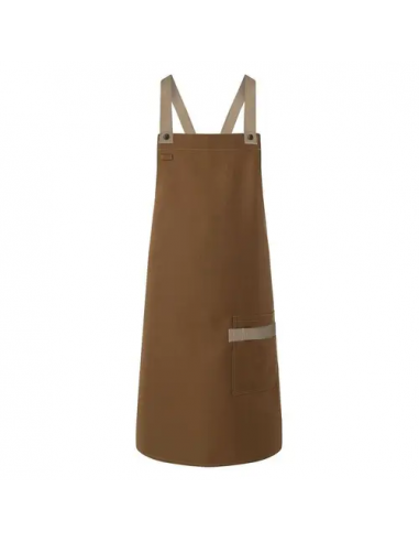 Bib Apron With Crossed Ribbons