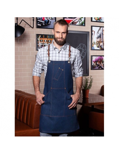 Bib Apron Denim X-Style