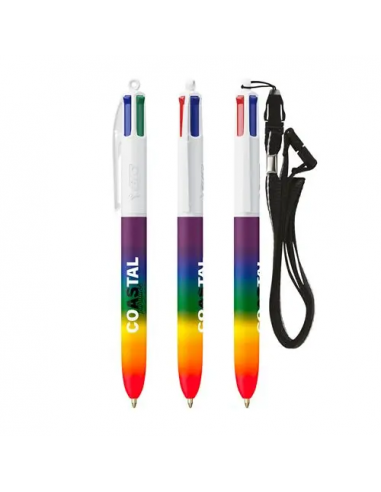 BIC® 4 Colours® Rainbow Decor + Lanyard