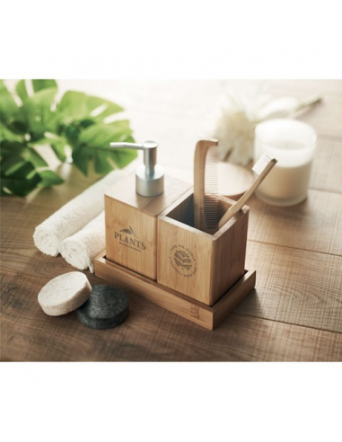 SUOMI Set da bagno 3 pz in bamboo