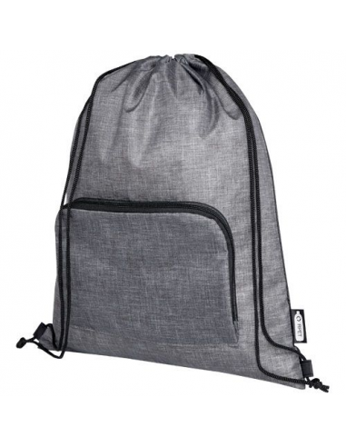 Borsa pieghevole con coulisse in materiale riciclato Ash - 7L