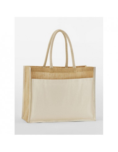 Cotton Pocket Natural Starched Jute Shopper