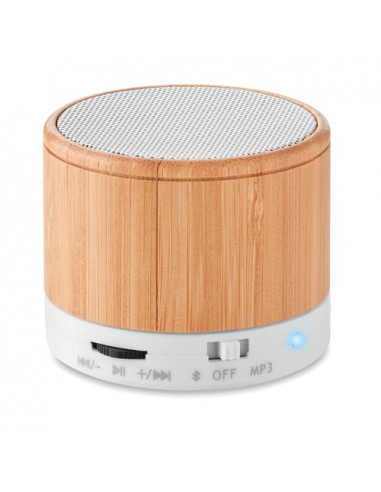 Speaker wireless in bamboo ROUND BAMBOO