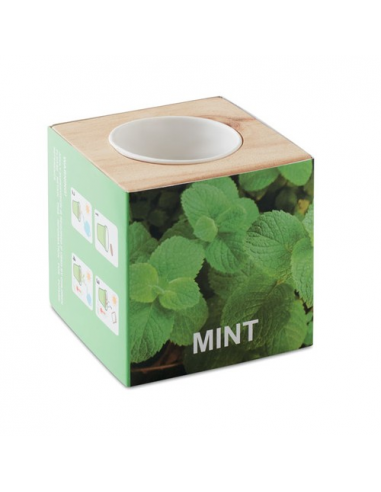 MENTA Mini vaso in legno