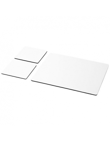 Set Q-Mat® 3 con tappetino per mouse e sottobicchieri