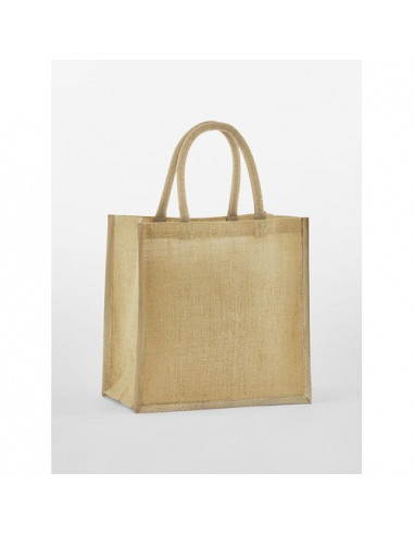 Natural Starched Jute Mini Gift Bag