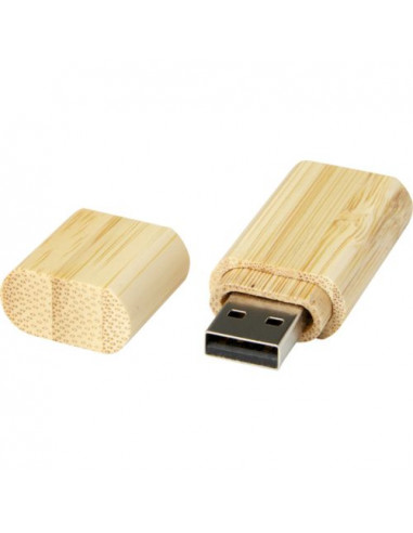 USB 3.0 in bambù con portachiavi