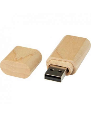 Chiavetta USB 3.0 in legno con portachiavi