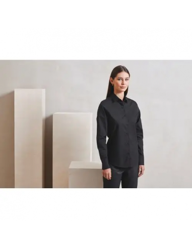 Camicia in popeline RECYCLIGHT a maniche lunghe da donna