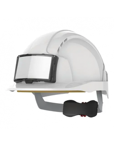 Casco di sicurezza EVOLite® con porta-badge, ventilato, chiusura a cremagliera