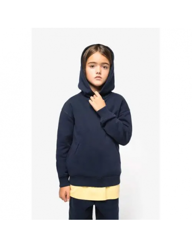 Felpa con cappuccio bambino ecosostenibile oversize