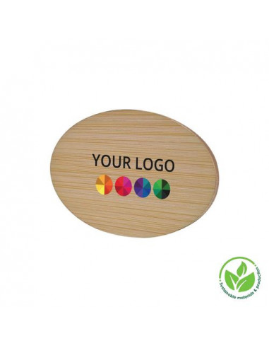 Badge Bamboo Ovale