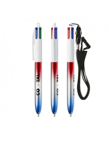 BIC® 4 Colours® Flags Collection + lanyard