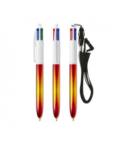 BIC® 4 Colours® Flags Collection + lanyard