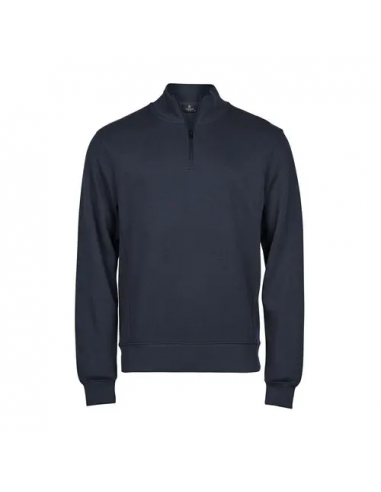 Ribbed Interlock Half Zip