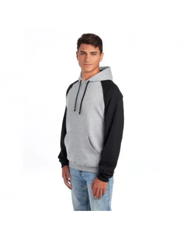 NuBlend Colour Block Raglan Hooded Sweatshirt