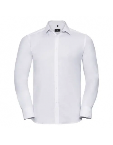 Men's Long Sleeve Tailored Herringbone Shirt